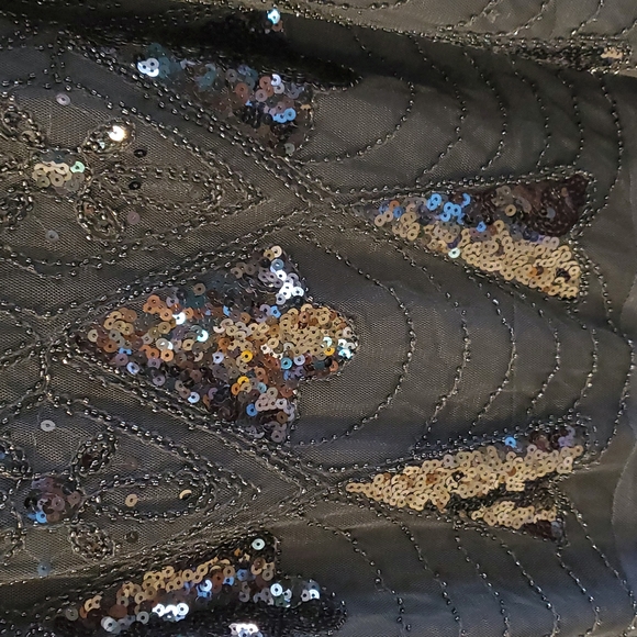 Art Deco Style Beaded Sequin Evening Gown - Picture 6 of 6